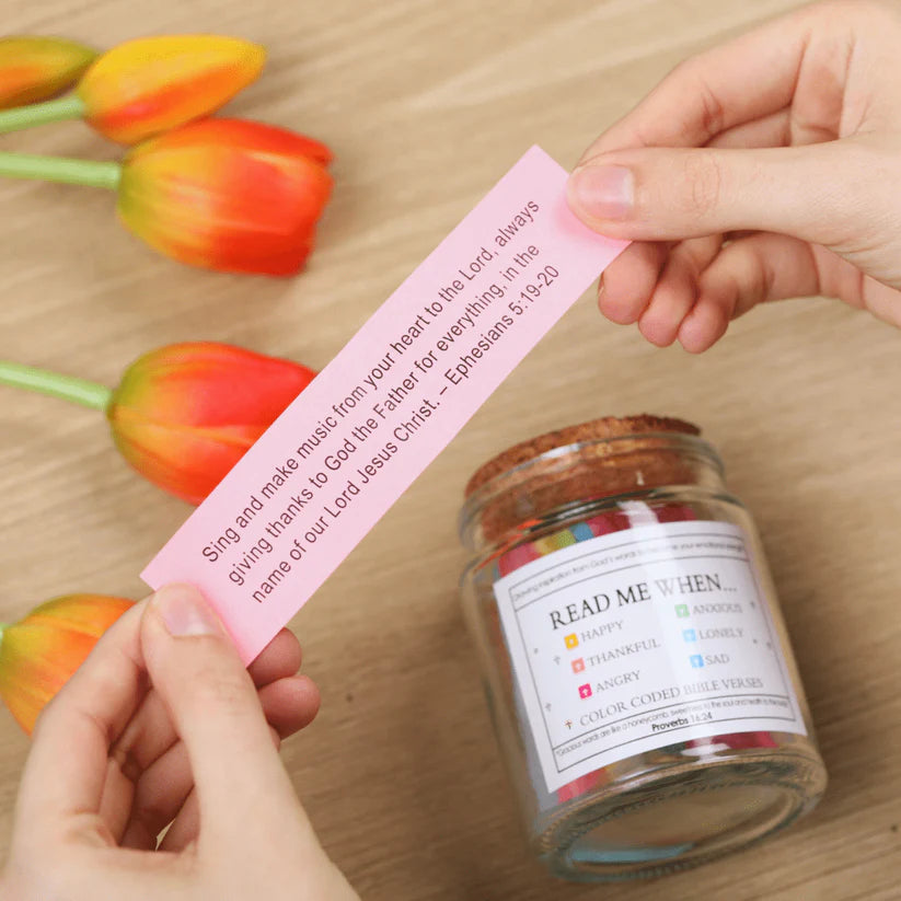 Handmade 90-day Bible Verse Jar