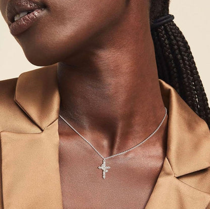 Faithful Crown & Cross Necklace